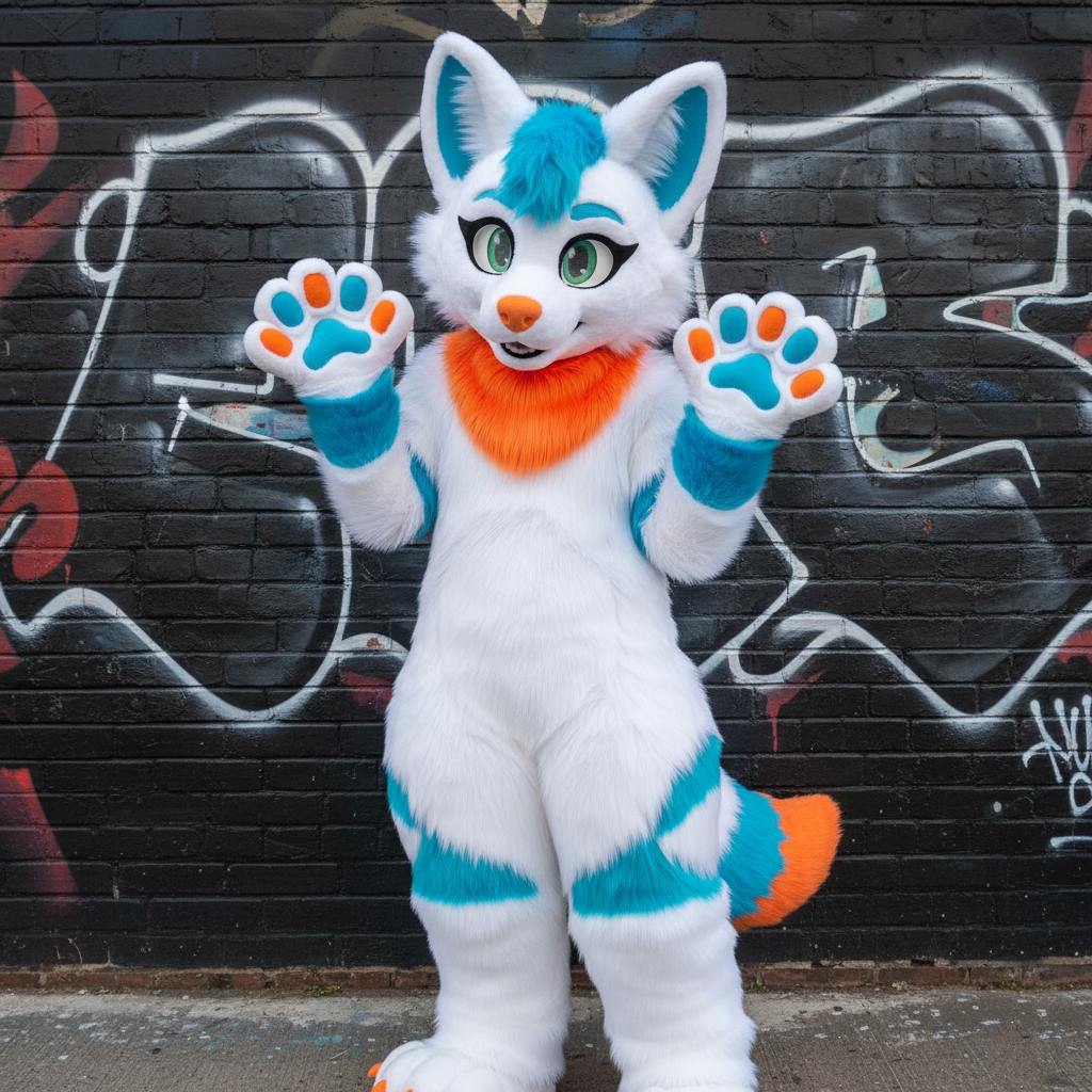 Finished custom fursuit by Fursuit Hub